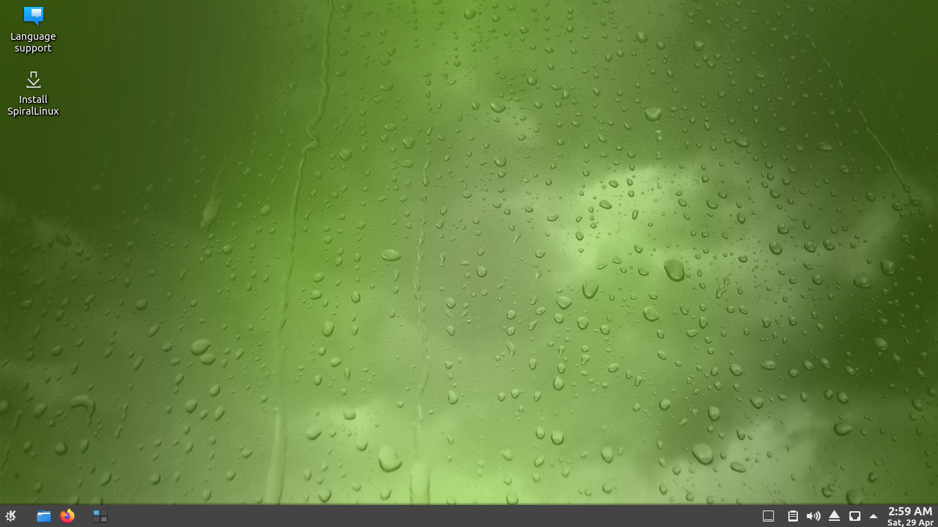 green wallpaper with Numix theme on KDE